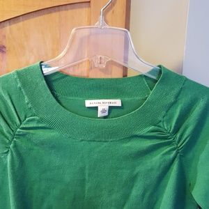 Green Banana Republic gathered front top